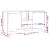 Vidaxl Szafka Pod Tv, Przydymiony Dąb, 102X37,5X52,5 Cm