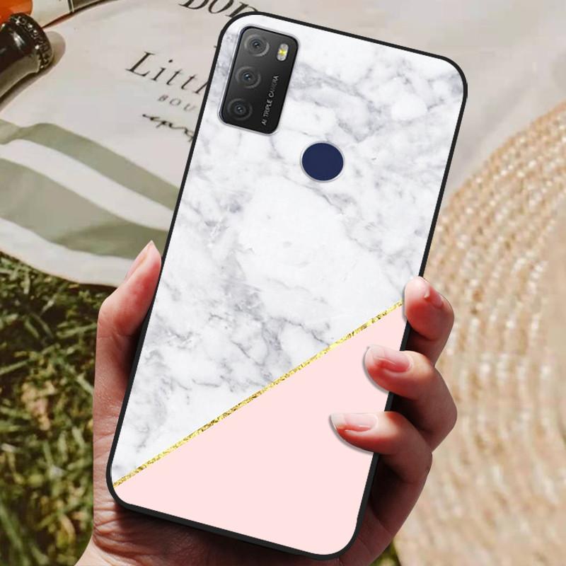 For TCL 20Y 20E 6125F Case Silicone Soft TPU Phone Cover for TCL 20Y 6156D Case Bumper for TCL20Y TCL20E Flower Animals Coques