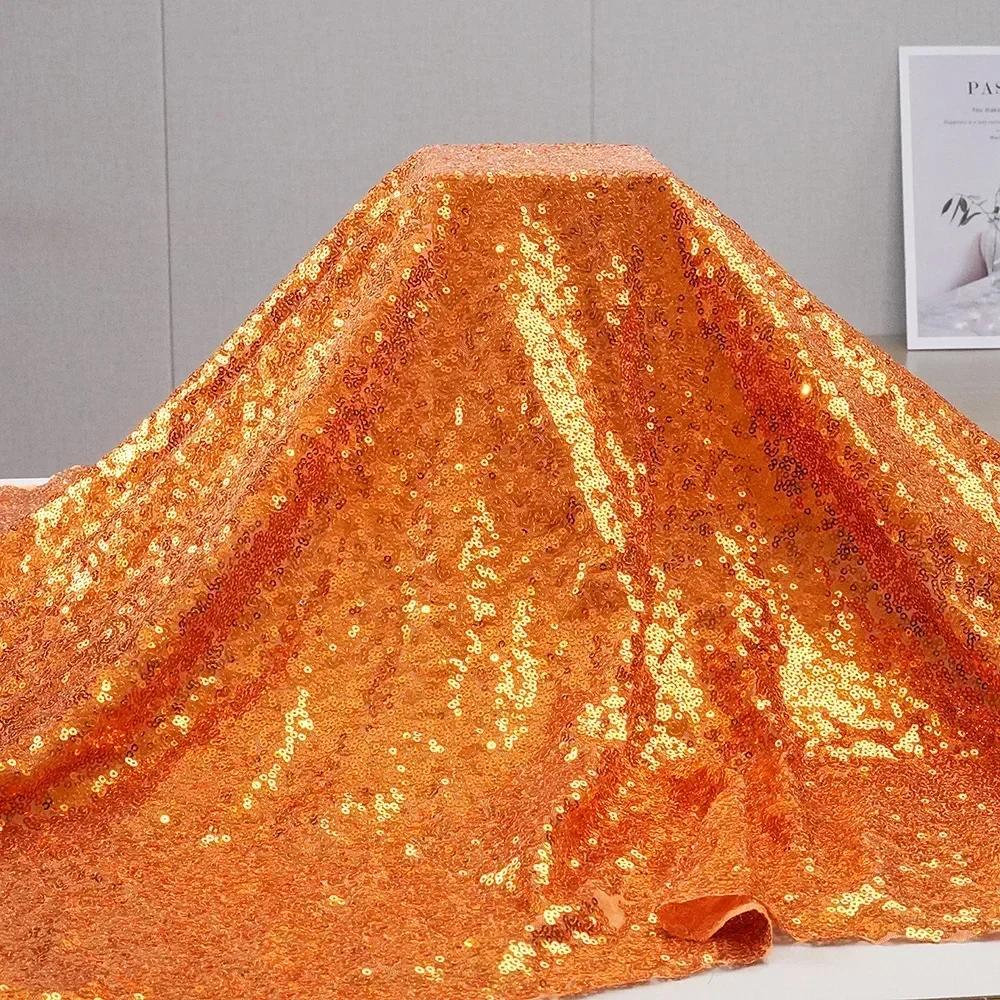 3mm Illusion Small Sequin Embroidered Fabric Stage Evening Dress Embroidered Fabric Background Tablecloth Luggage Fabric