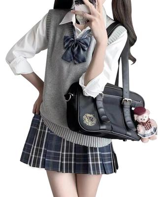 QOOLY Cosplay Uniform JK Halloween High School Girl Junior High School Student Party Long Size S 4-Piece Set, Skirt, Costume, Uniform, Uniform,