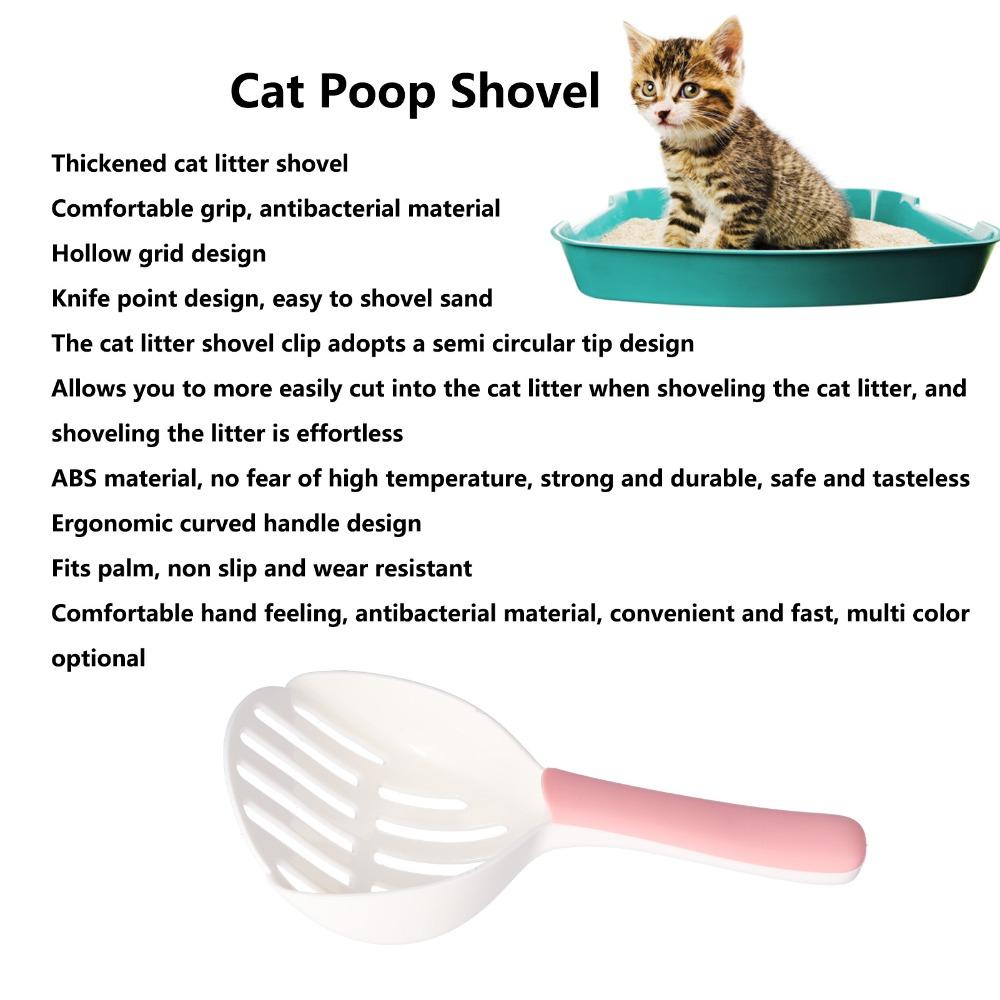 Plastic Litter Shovel Wide Mouth Design Pet Waste Picker Cat Litter Scoop Dog Waste Pickup