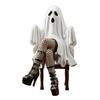 Lady Ghost Figurine Seductive Ghost Statue Resin Sexy Female Ghost Collectible Ornament for Halloween Desk Mantel Decor