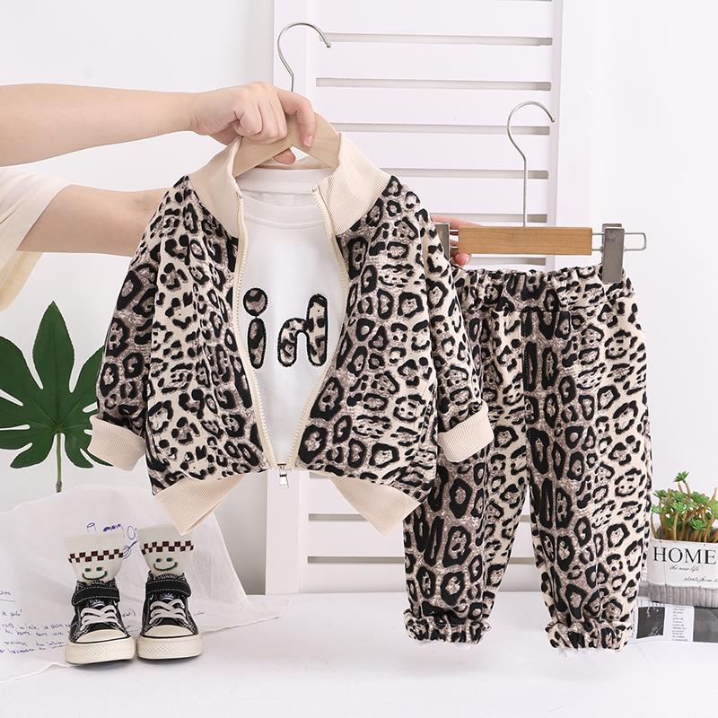 3-częściowy zestaw z długim rękawem dla chłopców, zestaw mody dziecięcej dla 0-5 lat, jesienne ubrania codzienne dla niemowląt