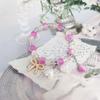 Womens Interlocking Green Bead Bracelet Ins Style Best Friend Gift Handmade