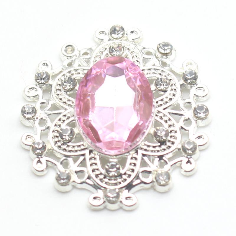 DIY Gift Box: Small 25x26mm Alloy Snap Button, Flat Bottom Rhinestone & Acrylic Rhinestone Button Accessories