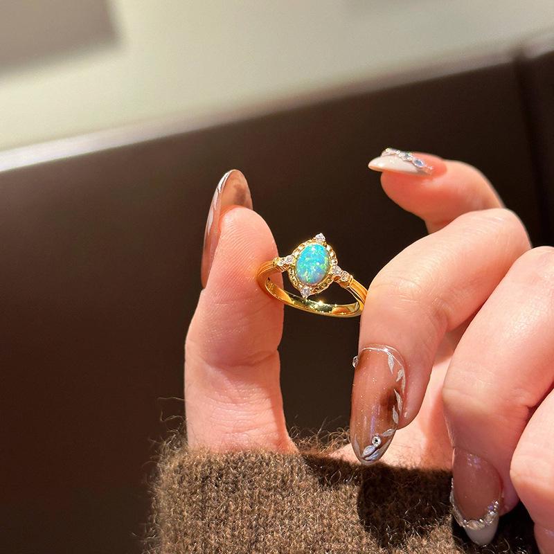 Sapphire Opal Ring: Trendy, Fashionable High-Value Design with Advanced Style