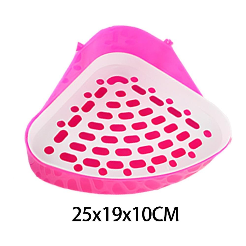 Portable Triangle Rabbit Litter Tray Cleaning Supplies For Small Pet Potty Trainer Plastic Removable Pet HamsterToilet