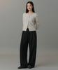 MUSINSA STANDARD WOMAN Women'S Double Knit Two-Tuck Wide Lounge Sweatpants [Black]