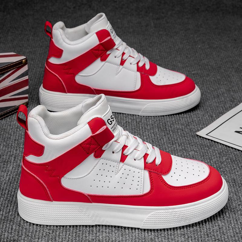 Men Shoes High Top Ankle Boot Platform Comfortable Casual Shoes 2025 Autumn Anti Slip Sneakers Fashion Thick Soled Shoes Zapatos