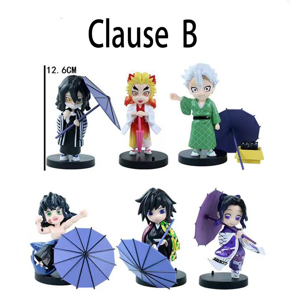 Plum Rain Series  Tanjiro Kamado Nezuko Anime Animation Figurine Creative Statue Model Ornament Surprise Present