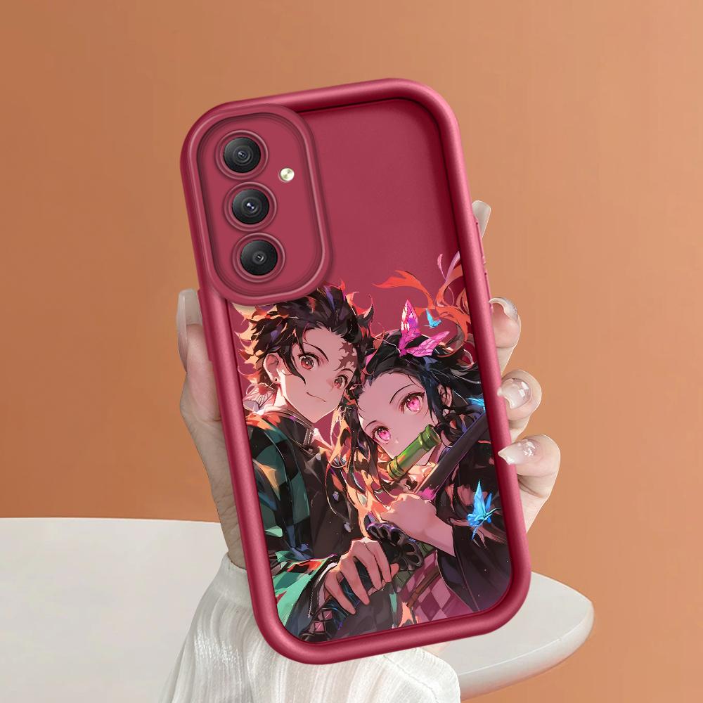 

Мягкий силиконовый квадратный чехол с рисунком лестницы для телефона, полное покрытие, противоударный защитный резиновый чехол для камеры для Samsung Samsung M51 темно-красного