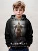 Haine pentru copii Hanorace Haine pentru băieți Imprimeu 3D Black Myth Wukong Haine pentru copii de primăvară-toamnă Hanorac cu glugă de exterior la modă