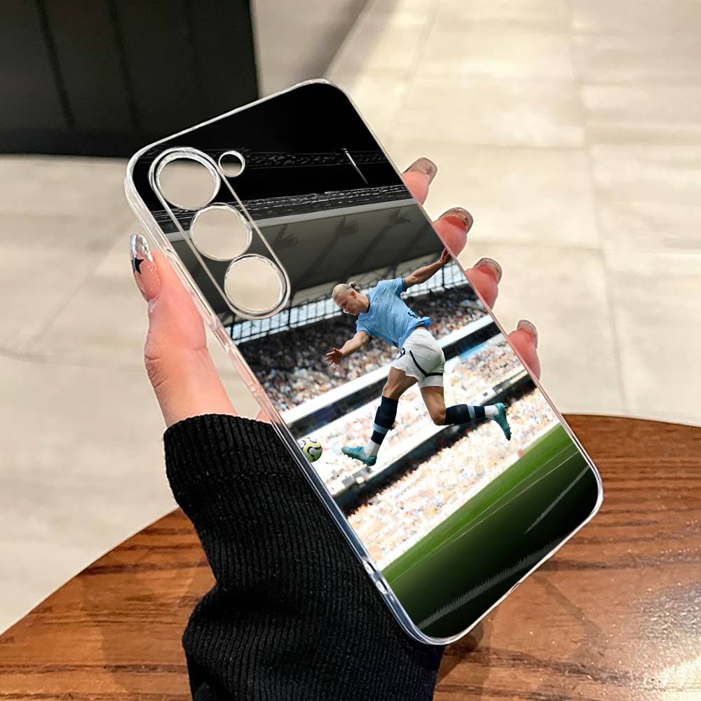 Football Star E-Erling H-Haaland Phone Case For SamsungA10,12,20,21S,30,31,40,50,51,52,70,71 Transparent Cover