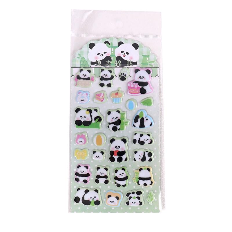 3D Pop Stickers with Soft Animal Durable Perfect for Decorating Your Planner or Perfect for Christmas or Birthday Includes Cute Mini Bubble Stickers