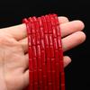 1 Strand Natural Stone Beads Long Cylindrical Crystal Quartz Agate Loose Spacer Beads for Jewelry Making DIY Necklace Bracelet Accessories 7x13 Mm