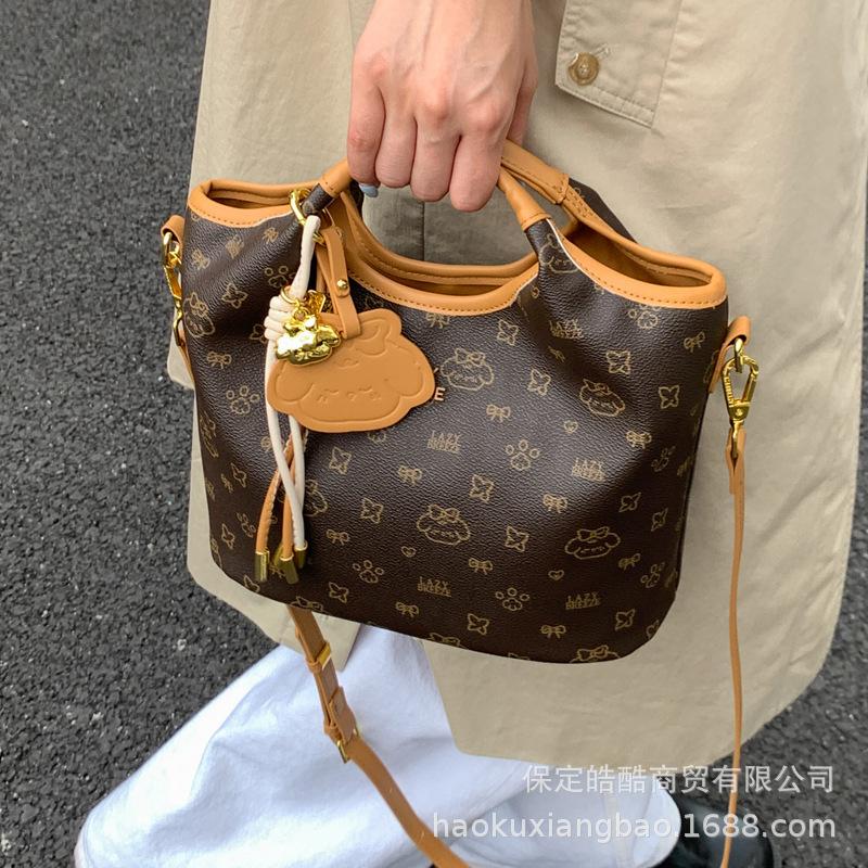 Advanced sense of foreign style small bag women's 2025 new summer versatile messenger bag exquisite super fire handbag bucket bag