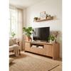 GENF TV Cabinet - Jackson Oak - 2 Doors, 1 Drawer and 1 Niche - 163.5 X 40 X 59 Cm