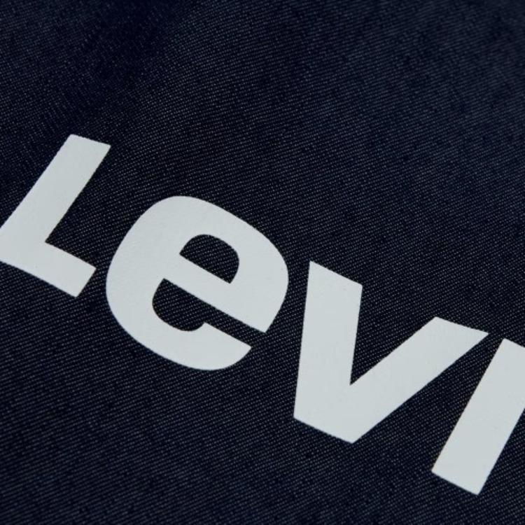 Levis FW22 Logo Print Single-Breasted Faux Two-Piece Long Sleeve Shirt Men shirts Blue A5192-0000