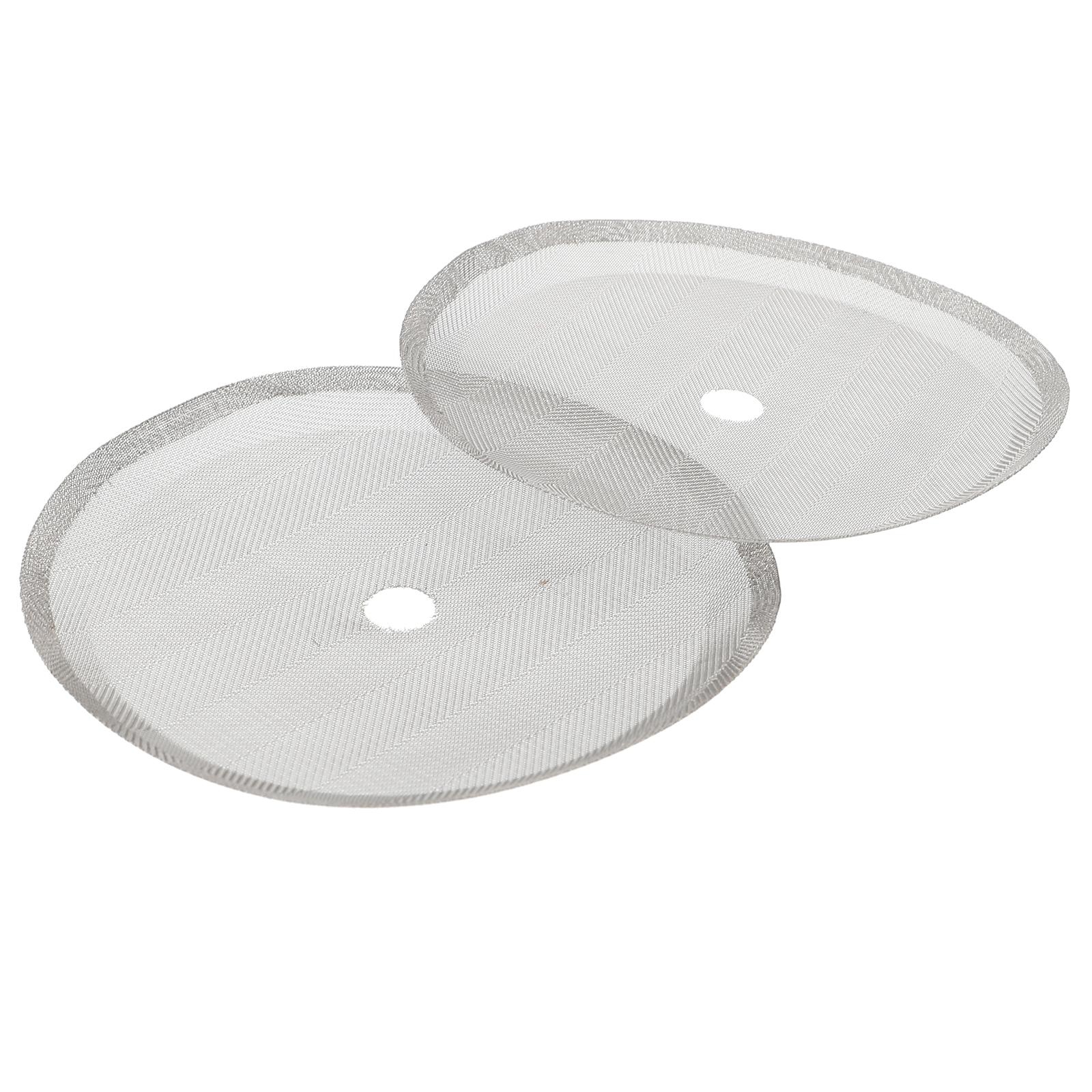 

2 Pieces 10cm Stainless Steel Coffee Tea Filter Mesh Strainer Press Accessories Replacement Kitchen Bar светло-серый