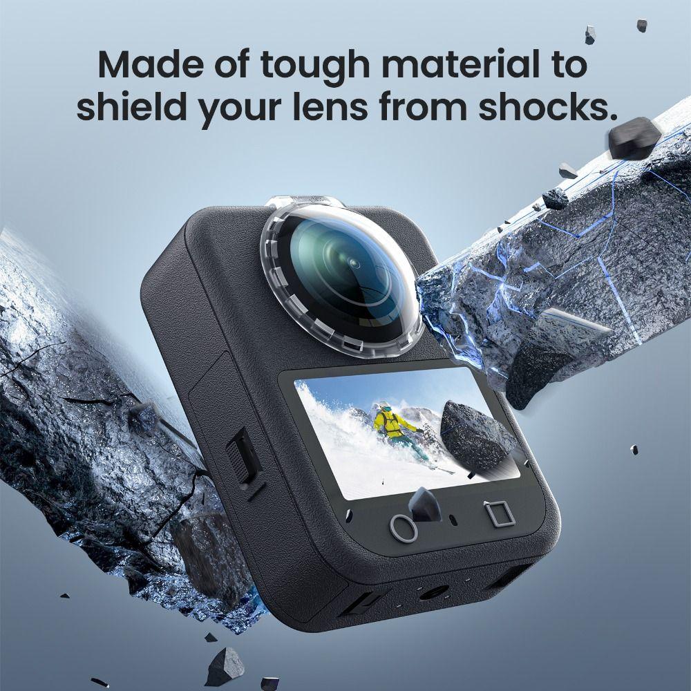 Anti-Scratch Lens Guard Plastic Protective Lens Cap for DJI Osmo 360 Panoramic Camera Accessories