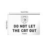 Cat Signs Wall Do Not Let The Cat Out No Punching Wooden Do Not Let The Kitten Out Signs for Home Apartment Workplace decor