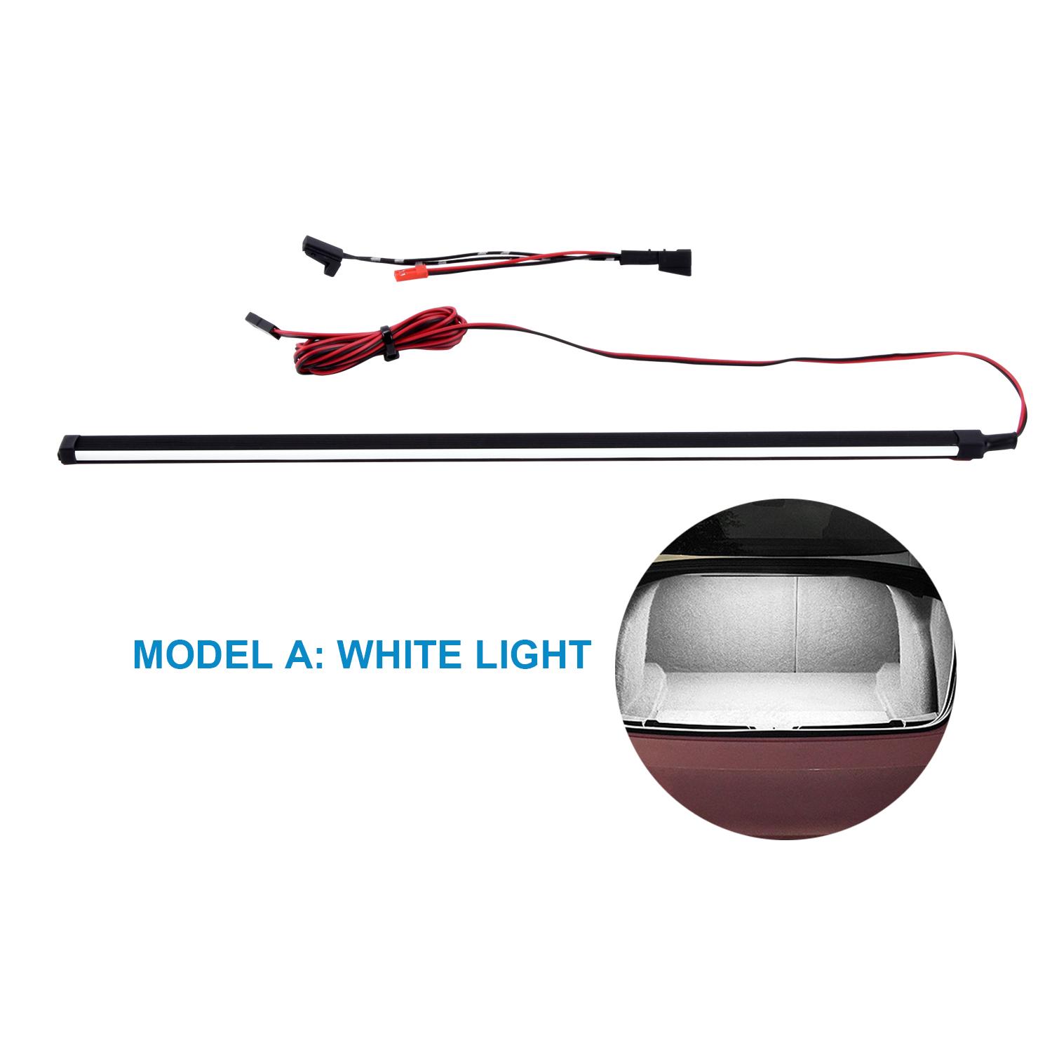 For Tesla Model 3 LED Car Trunk Light Brightening Lighting Atmosphere Light Interior Modification LED Light Accessories белый