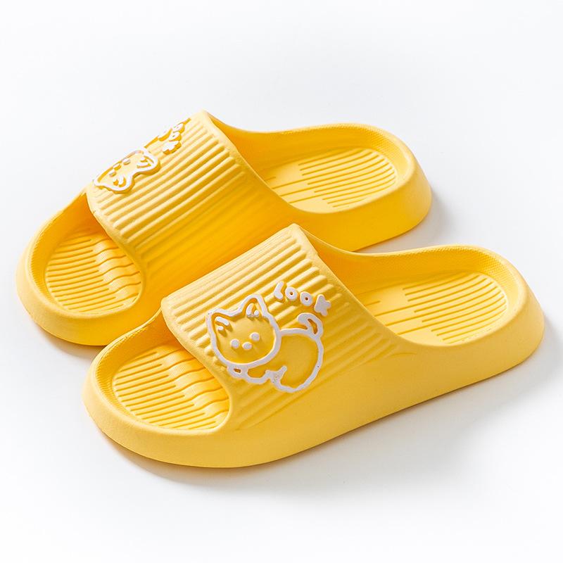 2025 Summer Women Slippers Bath Platform Non-Slip Home Cat Cartoon Flip Flops Beach Sandals Ladies Slides Indoor Zapatillas