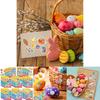 Cute Cartoon Easter Egg Diy Stickers For Kids Interactive Family Fun Pack Of 16