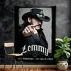 Singer LLemmyKilmister Druk Artystyczny na Gobelinie Tani Hippisowy Dekor Ścienny Boho Gobeliny Ścienne Sztuka Mandali Dekoracja Domu