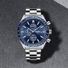 Men'S Large Dial Multi-Function Quartz Watch Luminous Waterproof Watch Men
