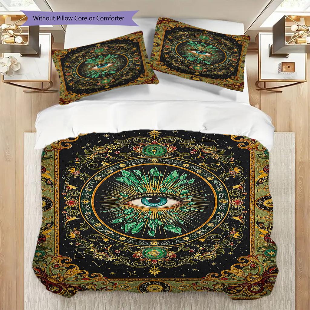 Modern Freemasonry Bedding, Duvet Cover, Pillowcase, Home Decoration, Birthday Gift (1 * Duvet Cover+2 * Pillowcase, Coreless)