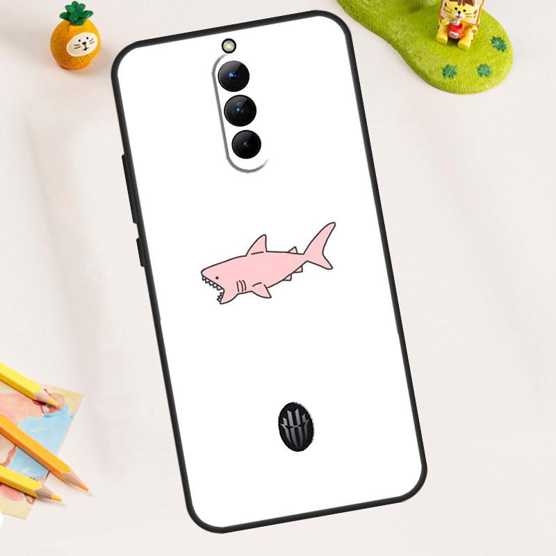 Ocean Whale Shark Tooth Fish Case For ZTE Nubia RedMagic 11 Pro 10 9 8 8S 9S 10S Pro Plus 5G 5S 6 7 6S 7S Pro 11 Air Cover