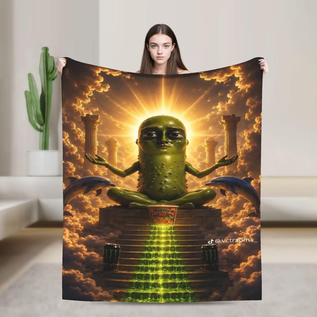 Brainrot Tung Tung Sahur Bombardiro Crocodilo Merch Blanket Soft Fleece Throw Blankets Comfortable Bedspreads
