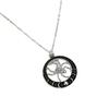 Zinc Zinc Alloy Bat Wings Pendant Necklace Red Rhinestone Halloween Heart Choker Gothic Clavicle Chain  Girls