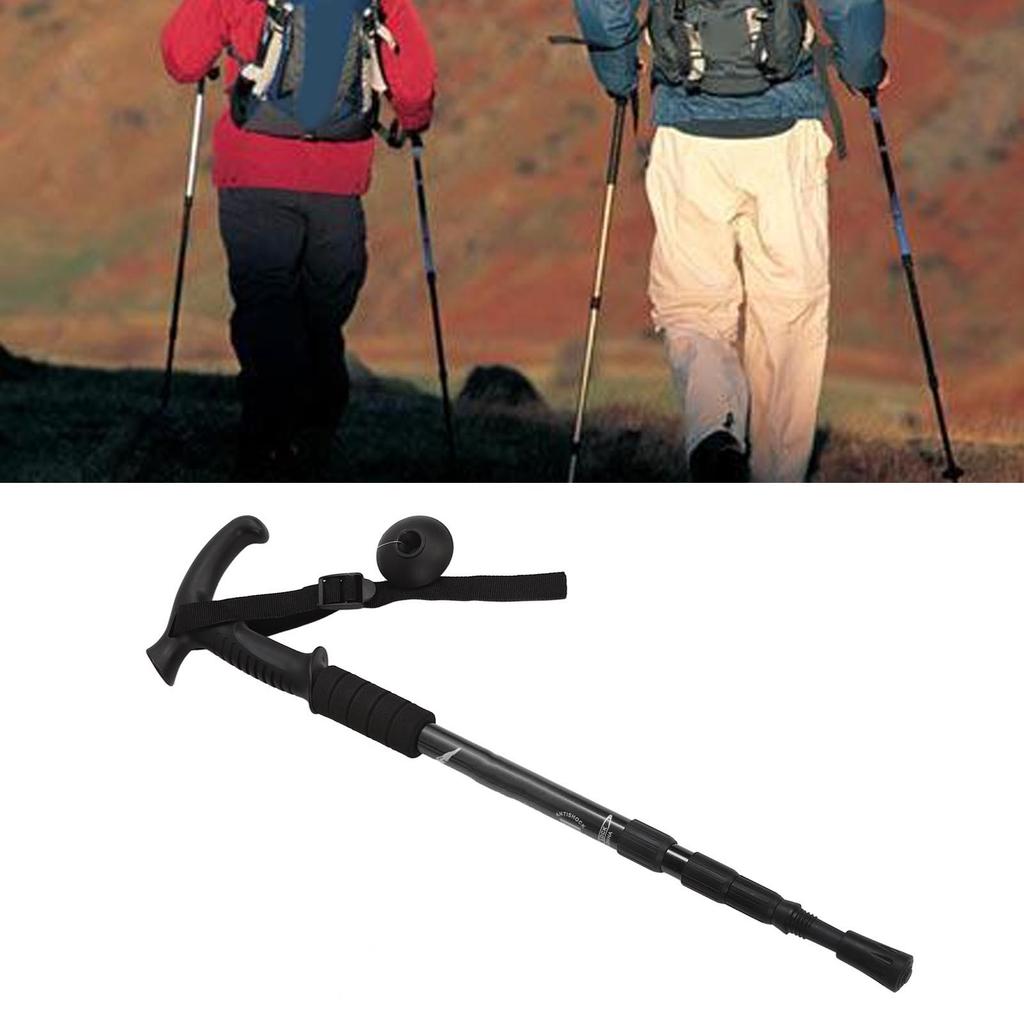 Telescopic Walking Stick Professional Aluminium Alloy Shock Absorption   Hiking Poles for Outdoor Hiking Camping