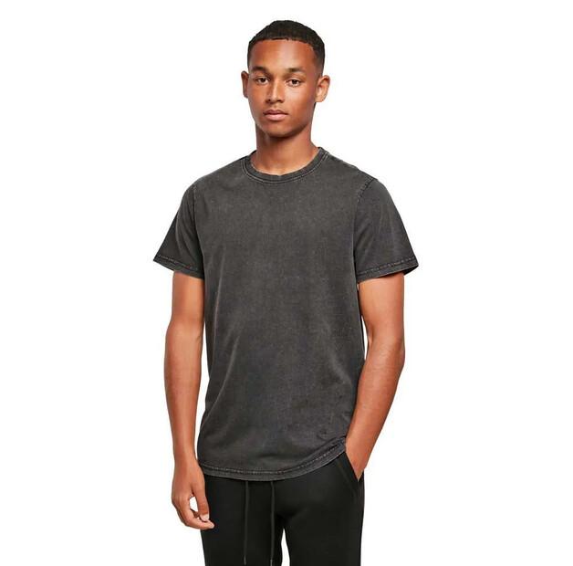 Build Your Brand Kurzarm-T-Shirt Acid Washed