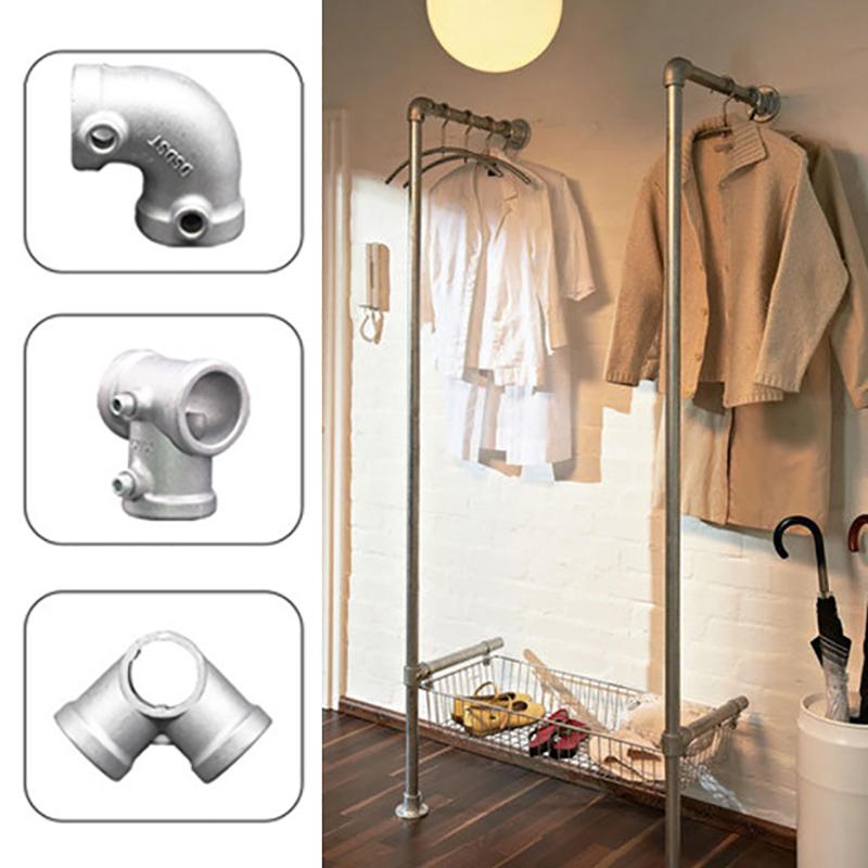 25Mm Aluminum Alloy Connector Elbow Tee Base Flat Three-Dimensional Fitting Connection Fastener Steel Tube Shelf Parts