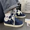 2025 Spring Women's Versatile Lace-up Running Shoes - Comfortable, Stylish, Solid Color Commuter Footwear