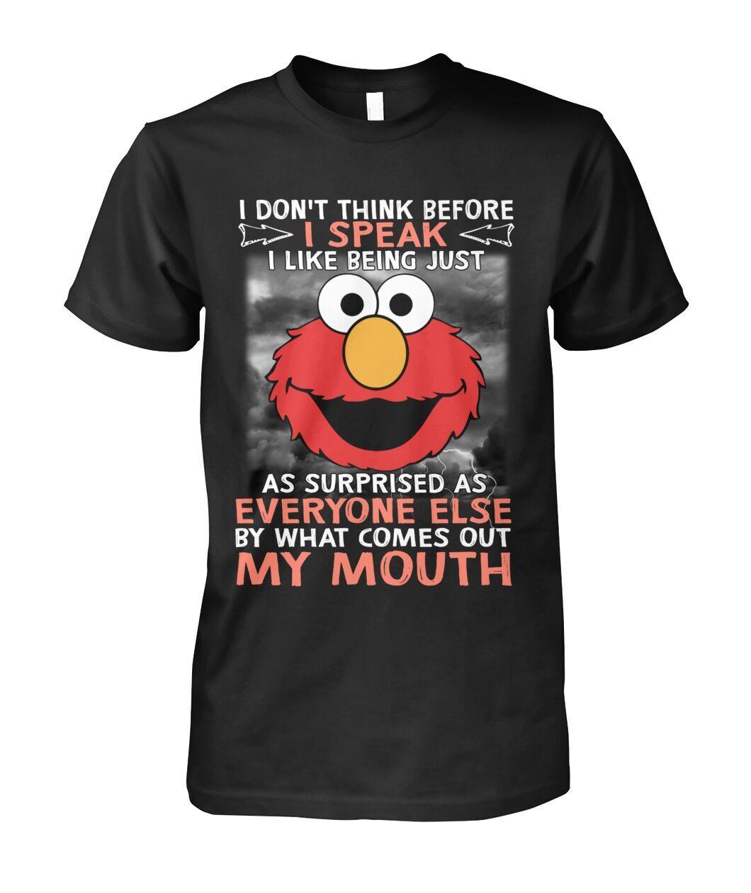 I Dont Think Before I Speak T Shirt Funny Novelty Birthday Gift Retro S