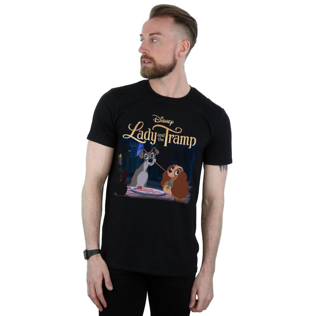 Disney Mens Lady And The Tramp Homage T-Shirt