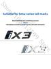 3D ABS Auto Emblem Karosserie Heck Kofferraum Fenster Aufkleber Abzeichen Dekoration Decal Auto Modifikation Für BMW ix3 ix i3 i4 i7 Zubehör