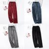 Fleece Warme Dicke Gerade Hohe Taille Pyjama Hosen Bequeme Winter Herren Flanell Hause Hosen Lose Casual