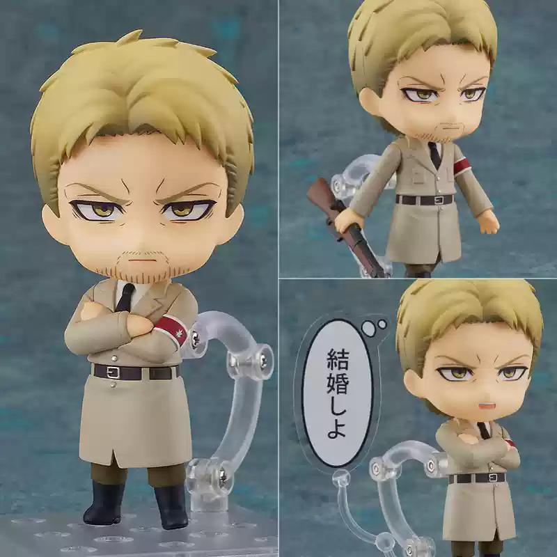 Attack On Titan Animation Comic Peripheral Toy Eren Mikasa Levi Hange Reiner Anime Action Movable Model Figures Collection NTR