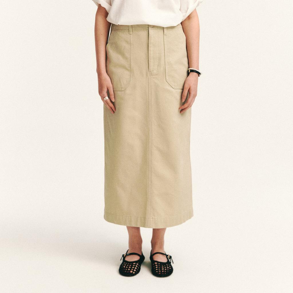 KANGOL Women'S Retrocore Pettig Skirt 8115 Ecru