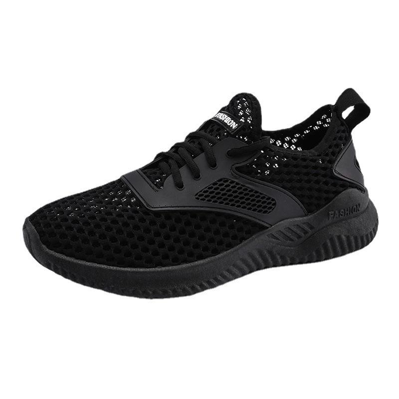 2025 Autumn New Men's Shoes Trend Breathable Hollow Mesh Sports Shoes Fashion Student Versatile Running Casual Shoes