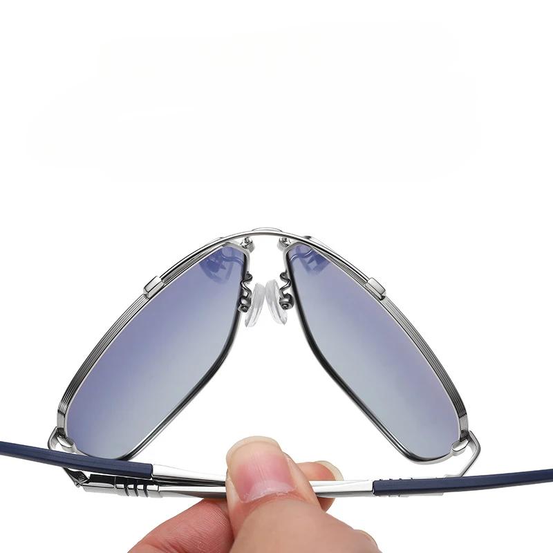 Fashion Square Polarized Sunglasses Men High Quality Spring Hinge Sun Glasses Anti-glare Driving Travel UV400 Lens Goggles