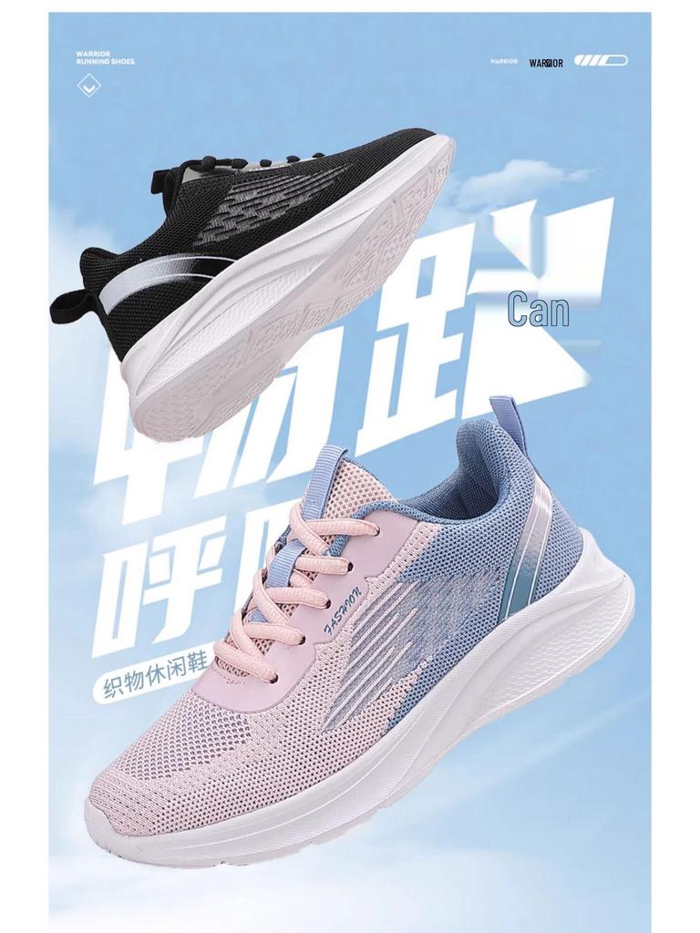 Brand Women's Breathable Flyknit Running Shoes - Lightweight, Shock-Absorbing, Non-Slip Fitness Sneakers