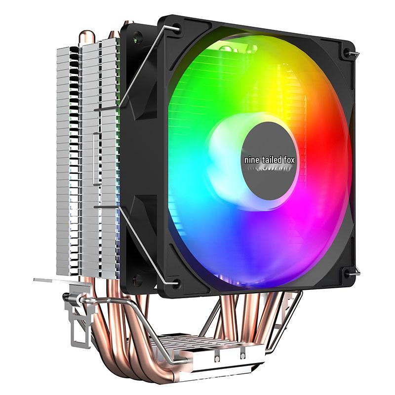 Nine-tailed Fox Multi-platform CPU Cooler with 4 Copper Pipes for 1151/1700 AMD, Desktop Radiator Fan