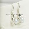 Natural Fresh Water Pearl Earring, Handmade Earrings for Her, 925 Sterling Silver Round Pearl Earrings, Gift for Mom, Bridesmaid Earring