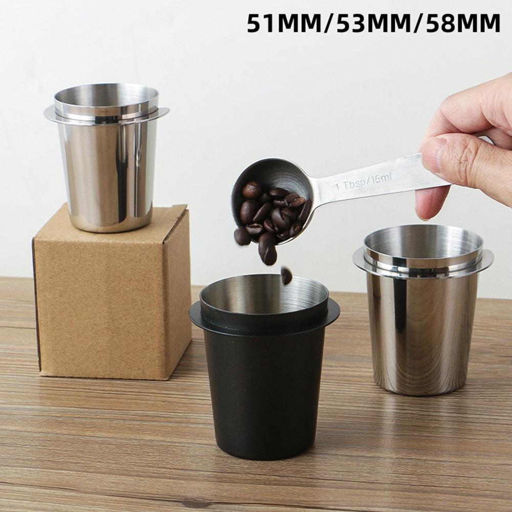 Espresso Machine Silver Dosing Cup For 58mm Stainless Steel